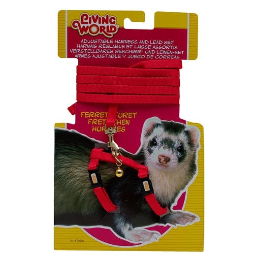 Living World Adjustable Green Harness and Lead Set for Ferrets - Image 3