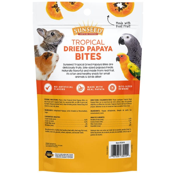 Sunseed Tropical Dried Papaya Bites - Image 3